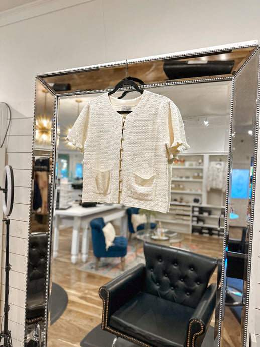 Parisian Gold Button Top