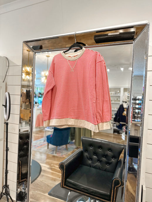 Cherry Stripe Pullover